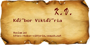 Kóbor Viktória névjegykártya