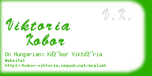 viktoria kobor business card